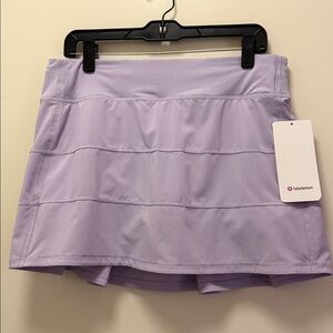 NWT Lululemon Lavender Pace Rival Skort Size 10